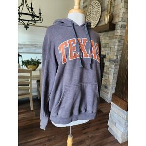 Vintage Section 101 Texas Hoodie Pullover Sweatshirt College Graphic‎ Gray L/G